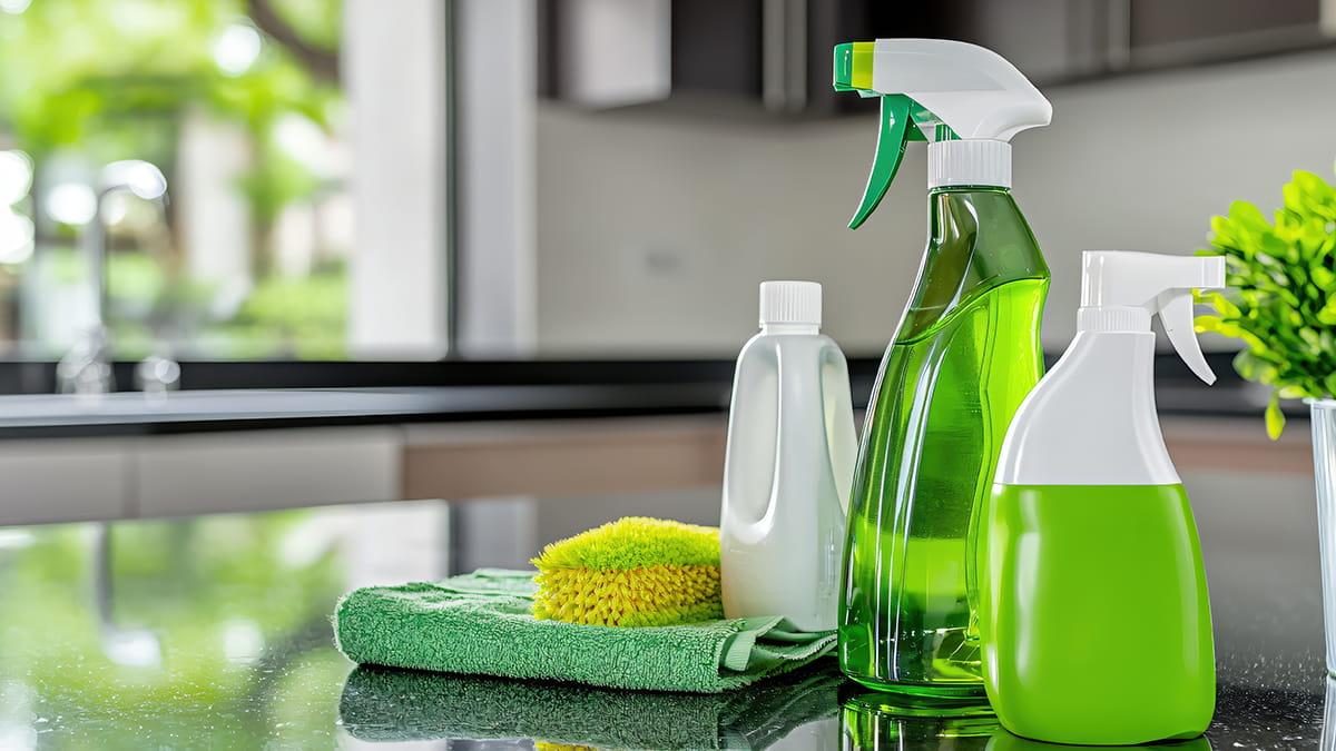 Green Cleaning with Non-Toxic Products - Avengers Cleaning Avengers Cleaning Services team using environmentally safe, EPA-approved cleaning products for a healthier home.